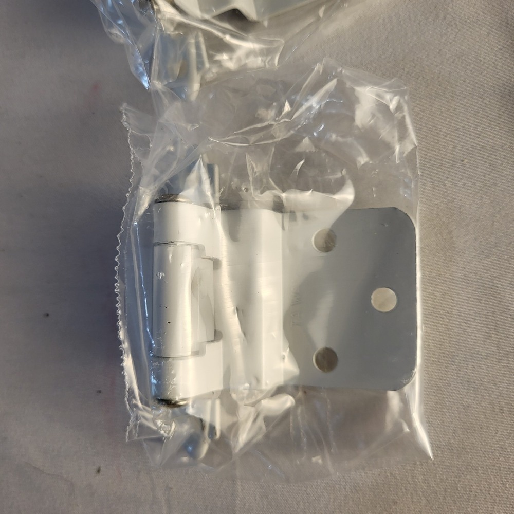 New HINGES 3/8" Inset Self Closing White Lot 10 Pk Amerock TN14928WHT